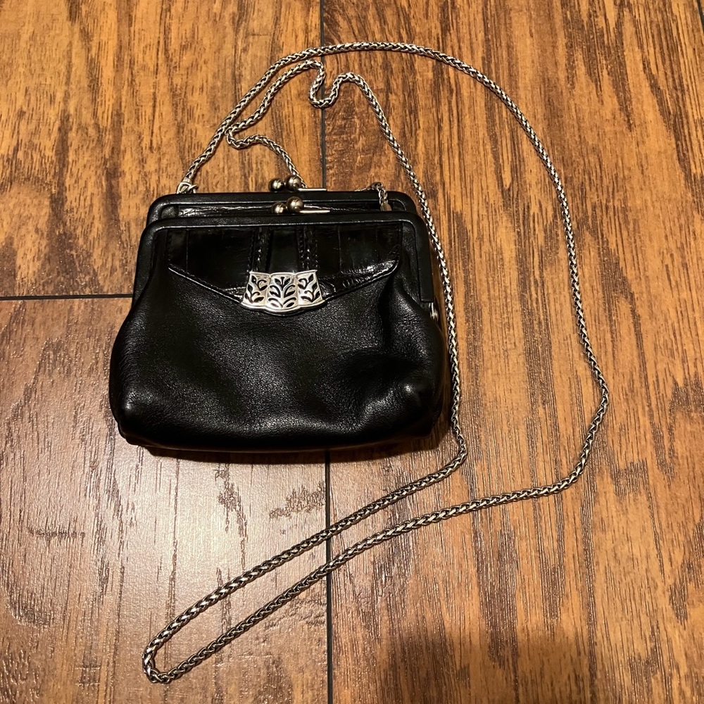 Vintage Brighton Black Chain Strap Women's Bag